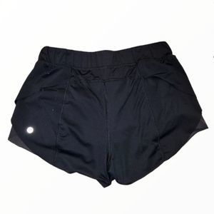 Lululemon Black Double layered shorts